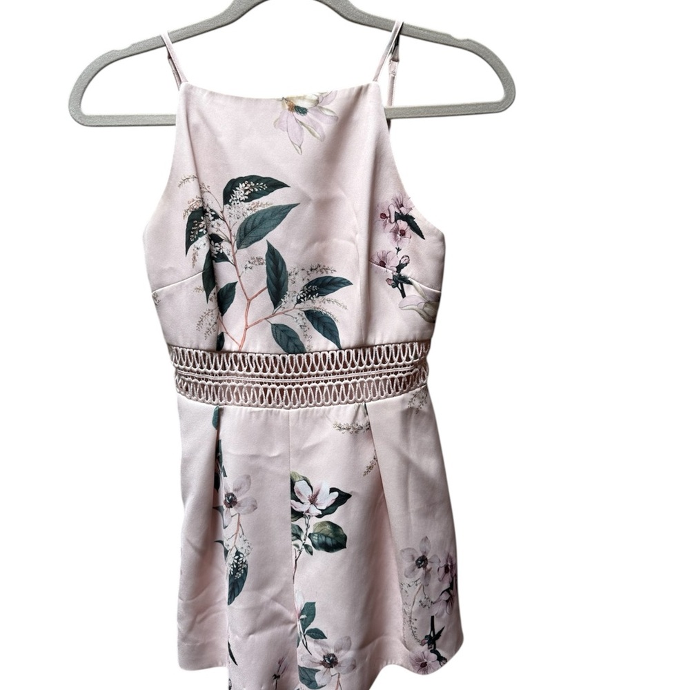 KEEPSAKE the Label Soft Pink Lace Romper